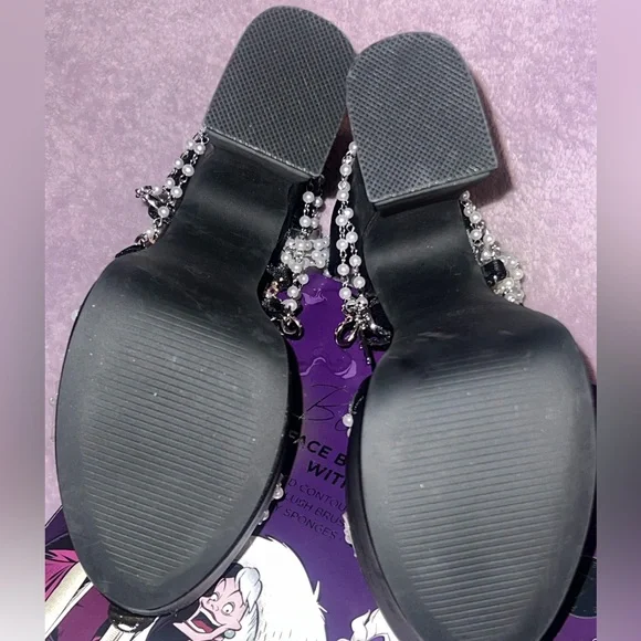 Dolls Kill x Sugar Thrillz Holy Revelations Black Velvet Platform Heels Size - Picture 8 of 10